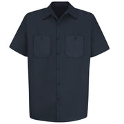 Red Kap® Men's Short Sleeve Wrinkle-Resistant Cotton Work Shirt / SC40DN