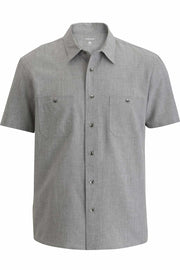 EDWARDS MELANGE MENS CAMP SHIRT