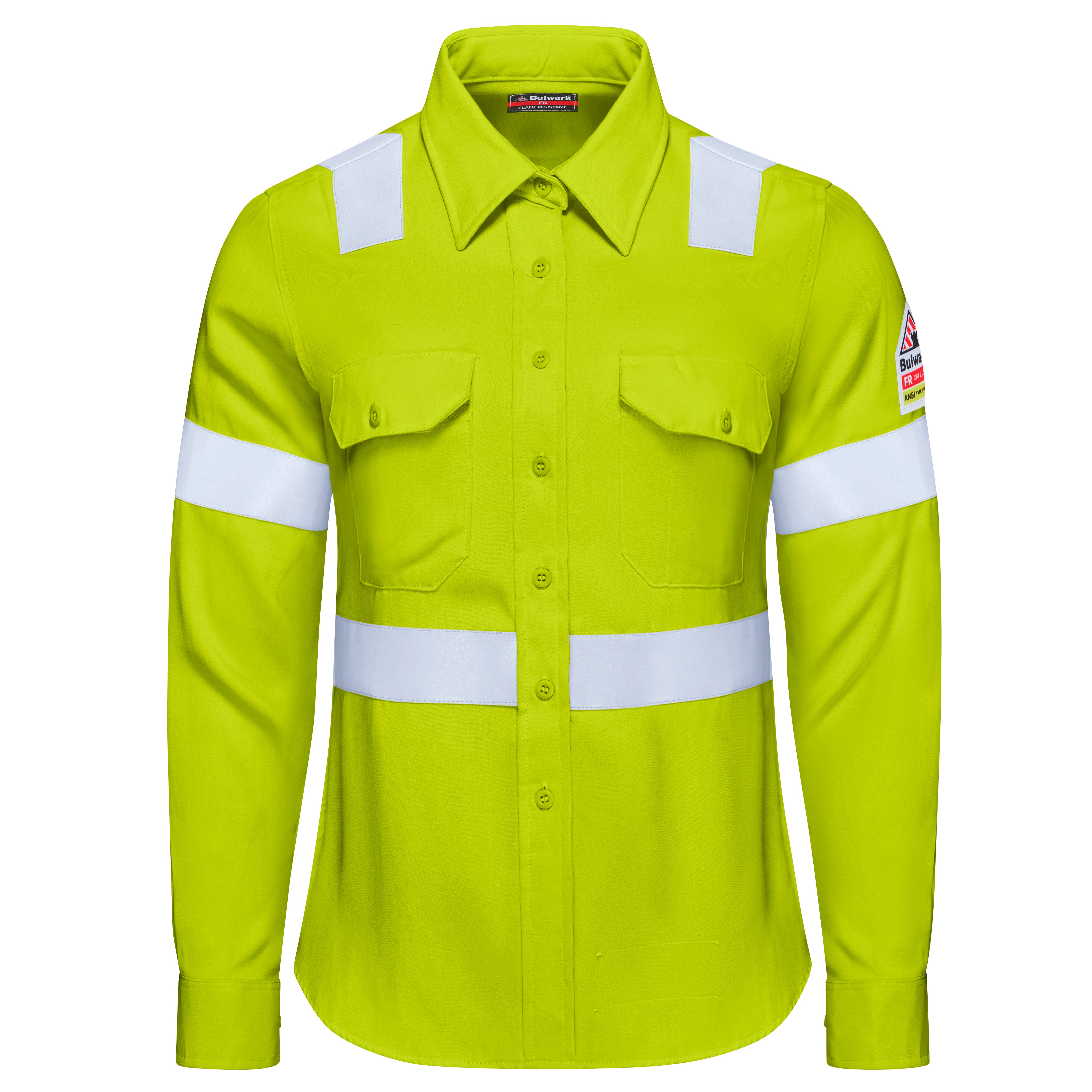 Bulwark® Women's Hi-Visibility Work Shirt / S1W3HV
