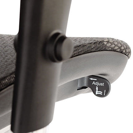 Alera Eq Series Ergonomic Multifunction Mid-Back Mesh Chair, Supports Up To 250 Lb, Black Seat/back, Aluminum Base