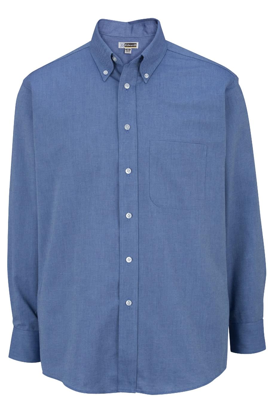 EDWARDS EASY CARE OXFORD LONG SLEEVE MENS SHIRT
