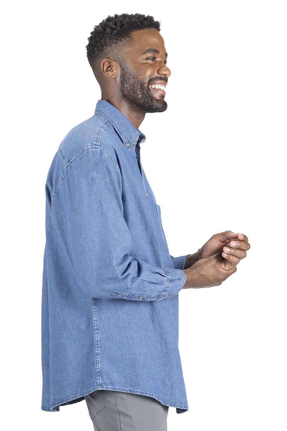 EDWARDS DENIM MIDWEIGHT LONG SLEEVE SHIRT