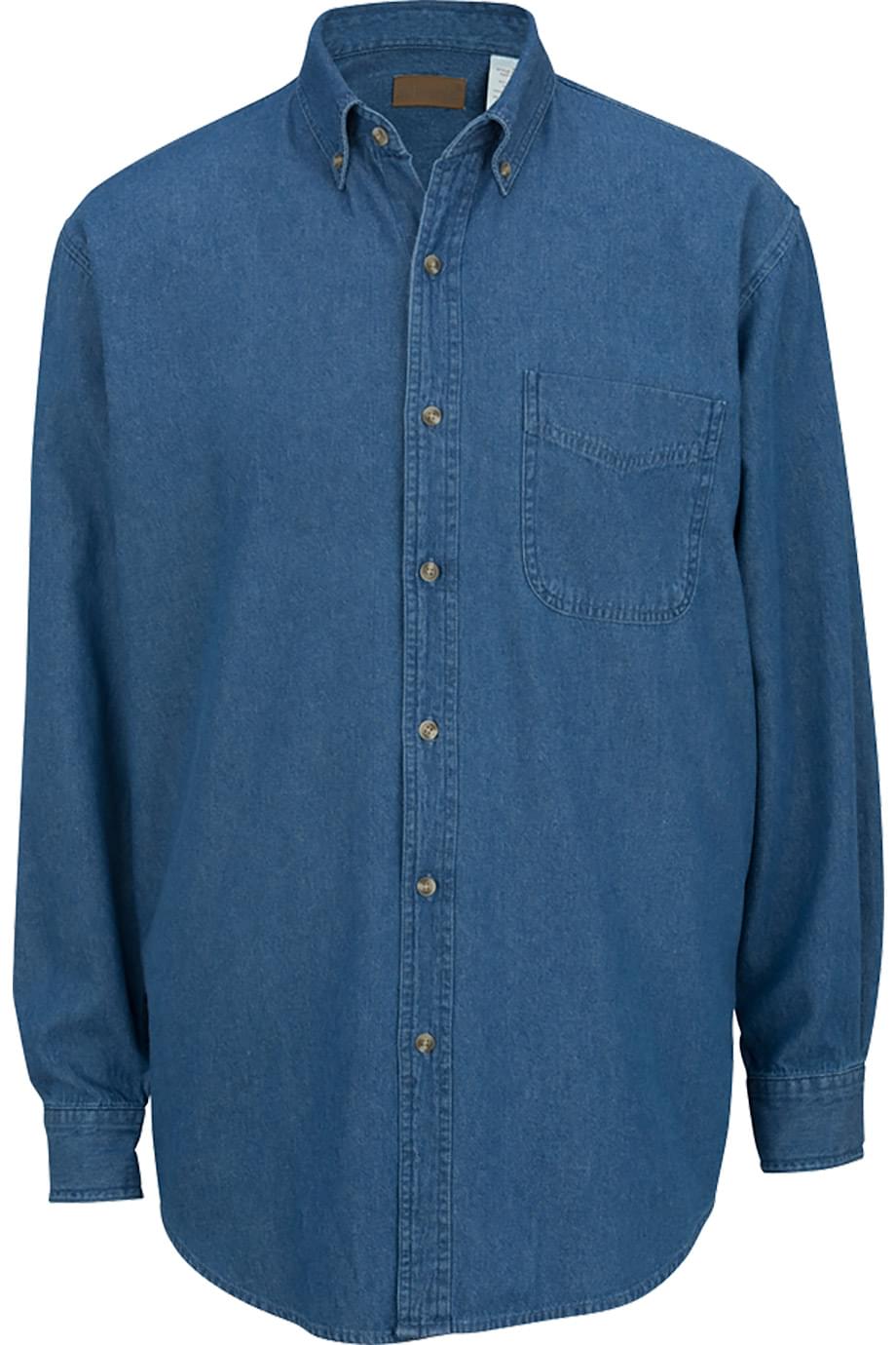 EDWARDS DENIM LONG SLEEVE MENS SHIRT