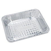 Aluminum Oblong Container, 1 lb, 4.56 x 5.56 x 1.63, Silver, 1,000/Carton
