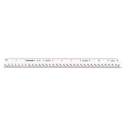 Triangular Scale, Plastic, 12" Long, Architectural, White
