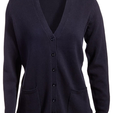 EDWARDS LADIES V-NECK LONG CARDIGAN SWEATER