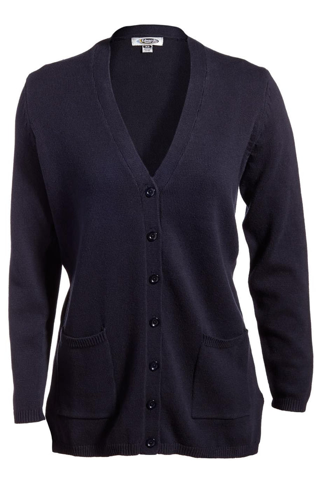 EDWARDS LADIES V-NECK LONG CARDIGAN SWEATER