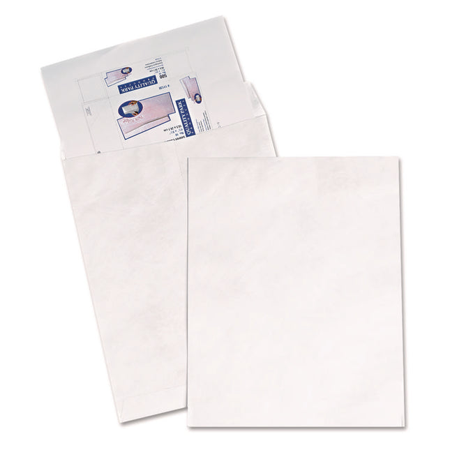 Heavyweight 18 lb Tyvek Catalog Mailers, Square Flap, Redi-Strip Adhesive Closure, 14.25 x 20, White, 25/Box