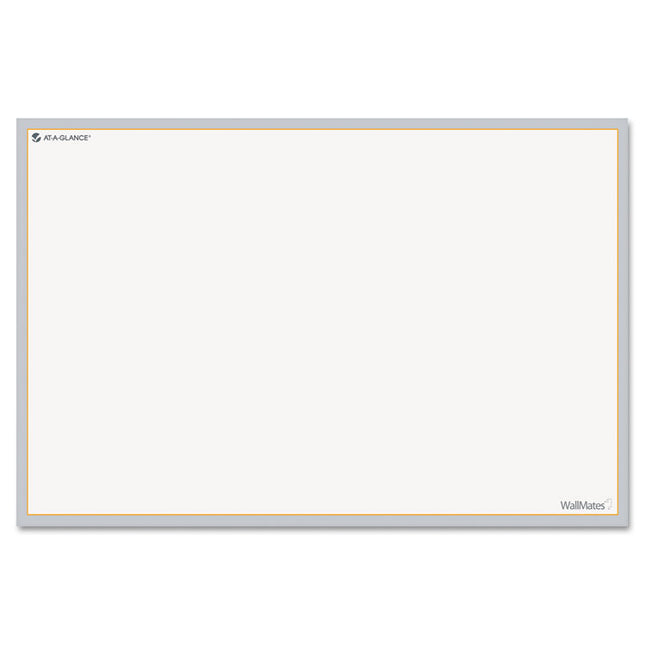 Wallmates Self-Adhesive Dry Erase Writing/planning Surface, 36 X 24, White/gray/orange Sheets, Undated