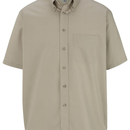 EDWARDS MENS EASY CARE SHORT SLEEVE POPLIN SHIRT
