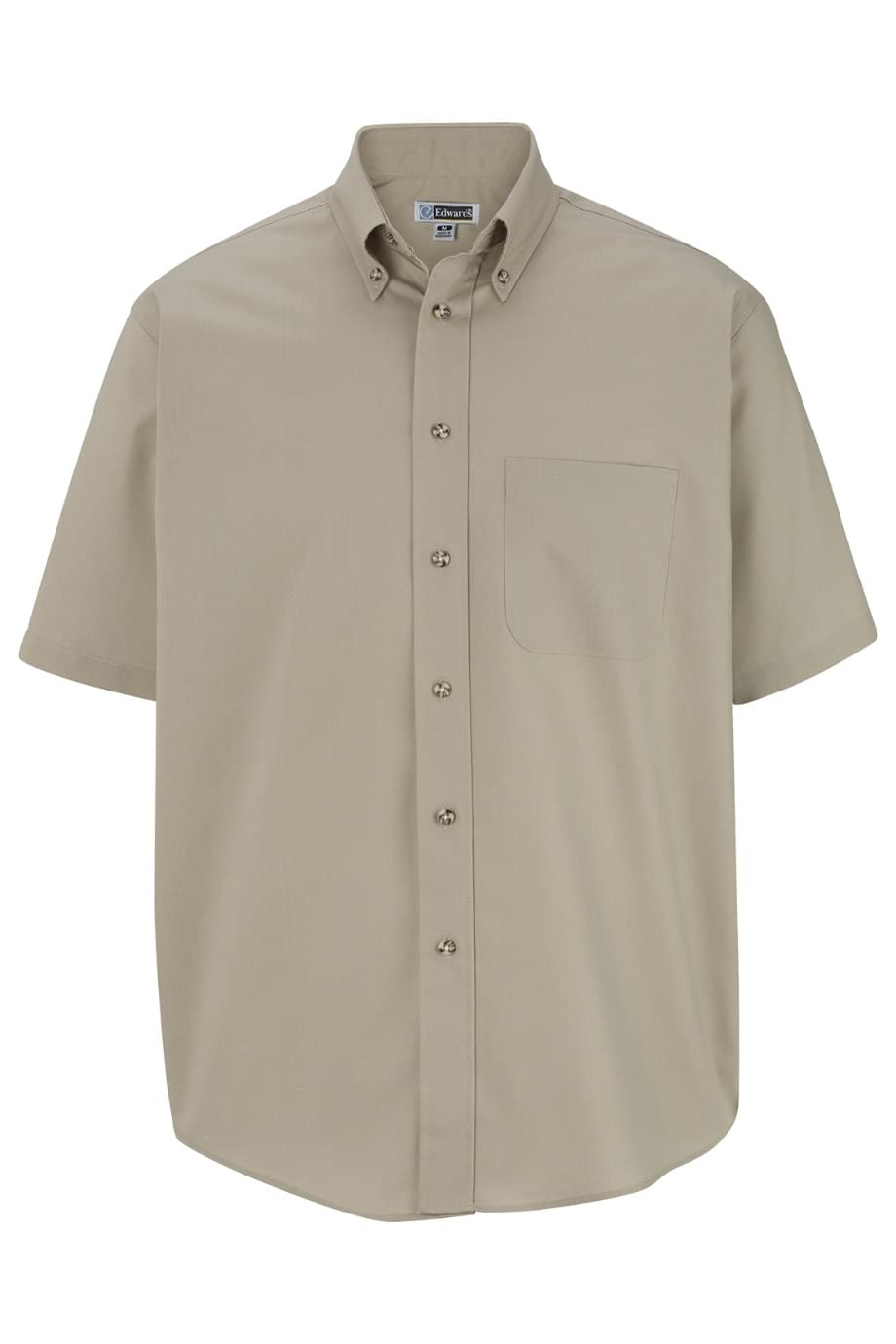 EDWARDS EASY CARE POPLIN SHORT SLEEVE MENS SHIRT