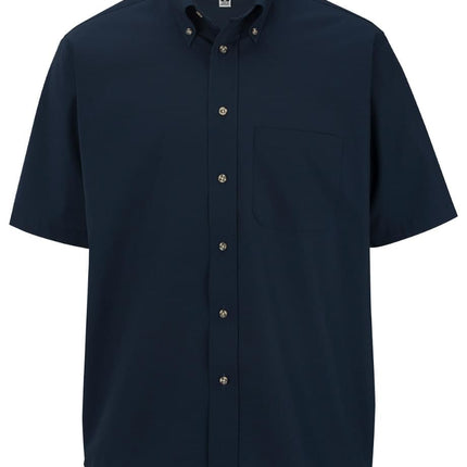 EDWARDS MENS EASY CARE SHORT SLEEVE POPLIN SHIRT