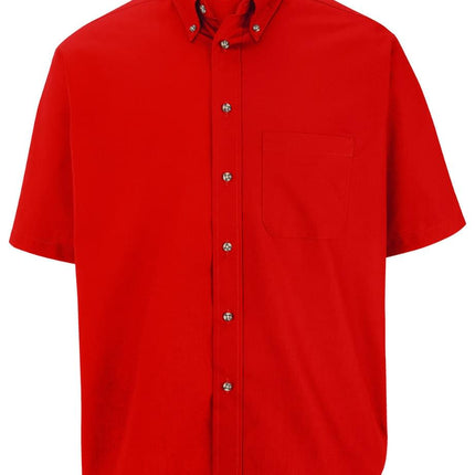 EDWARDS MENS EASY CARE SHORT SLEEVE POPLIN SHIRT