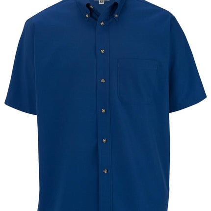 EDWARDS MENS EASY CARE SHORT SLEEVE POPLIN SHIRT