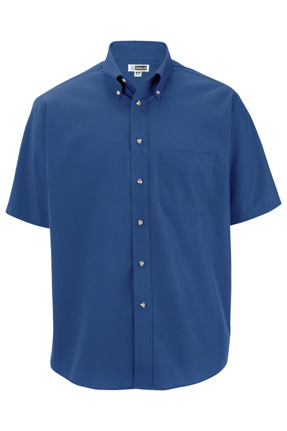 EDWARDS EASY CARE POPLIN SHORT SLEEVE MENS SHIRT