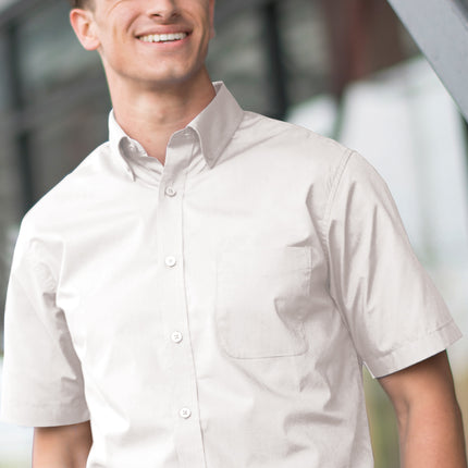 EDWARDS MENS S/S STRETCH POPLIN SHIRT