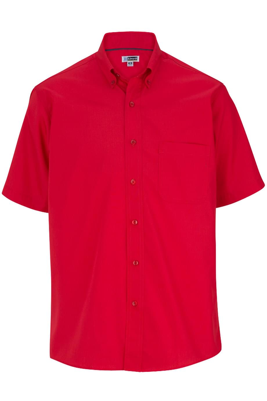 EDWARDS MENS LIGHTWEIGHT SHORT SLEEVE POPLIN SHIRT