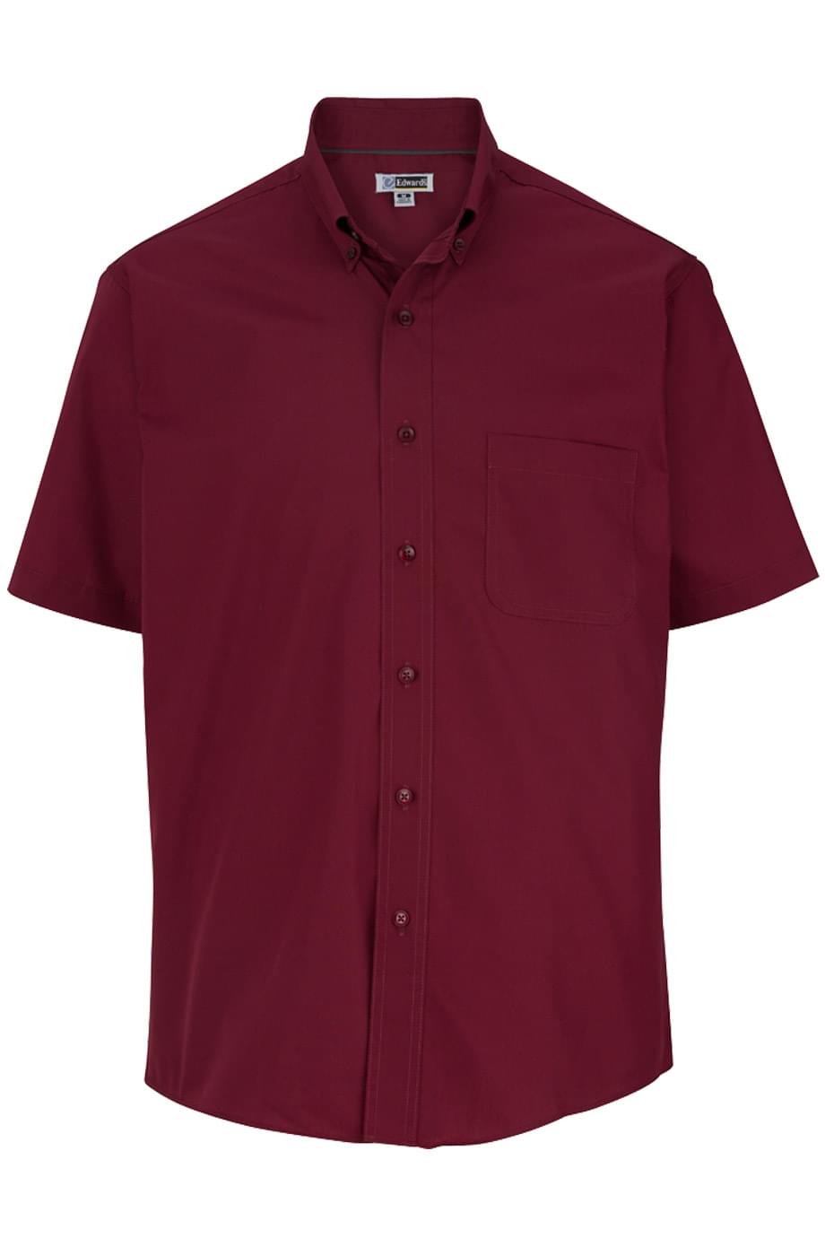 EDWARDS LIGHTWEIGHT POPLIN SHORT SLEEVE MENS SHIRT