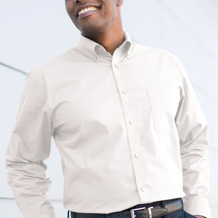 EDWARDS MENS L/S STRETCH POPLIN SHIRT