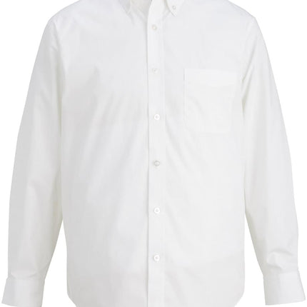EDWARDS MENS L/S STRETCH POPLIN SHIRT