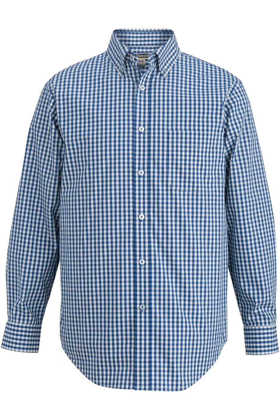 EDWARDS MENS L/S STRETCH POPLIN SHIRT
