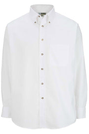 EDWARDS MENS EASY CARE LONG SLEEVE POPLIN SHIRT