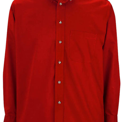 EDWARDS MENS EASY CARE LONG SLEEVE POPLIN SHIRT