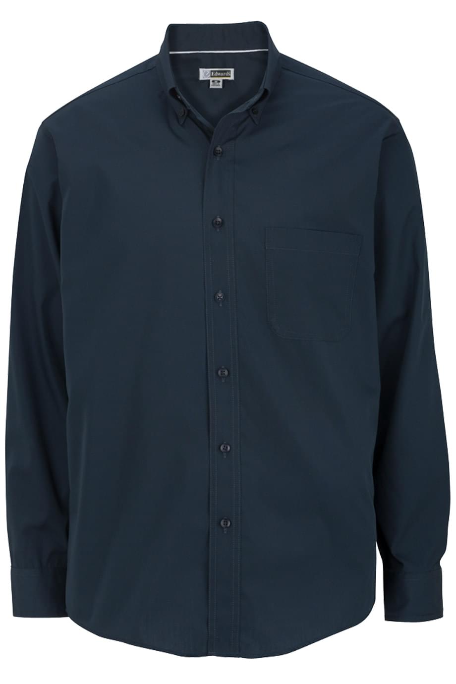EDWARDS MENS LIGHTWEIGHT LONG SLEEVE POPLIN SHIRT
