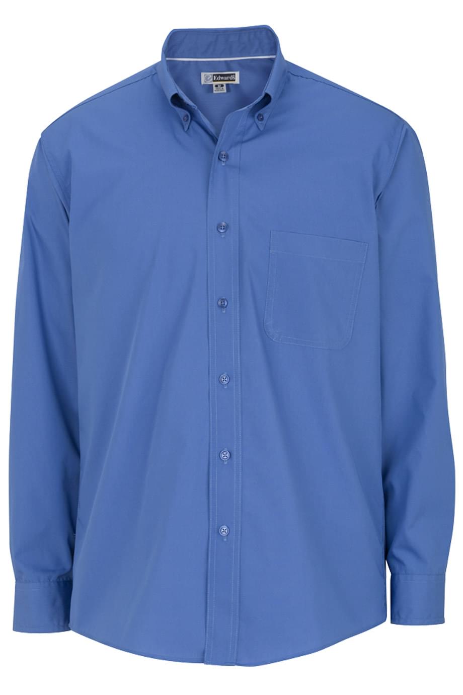 EDWARDS LIGHTWEIGHT POPLIN LONG SLEEVE MENS SHIRT