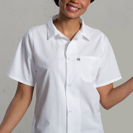 EDWARDS BUTTON FRONT SHIRT WITH MESH BACK