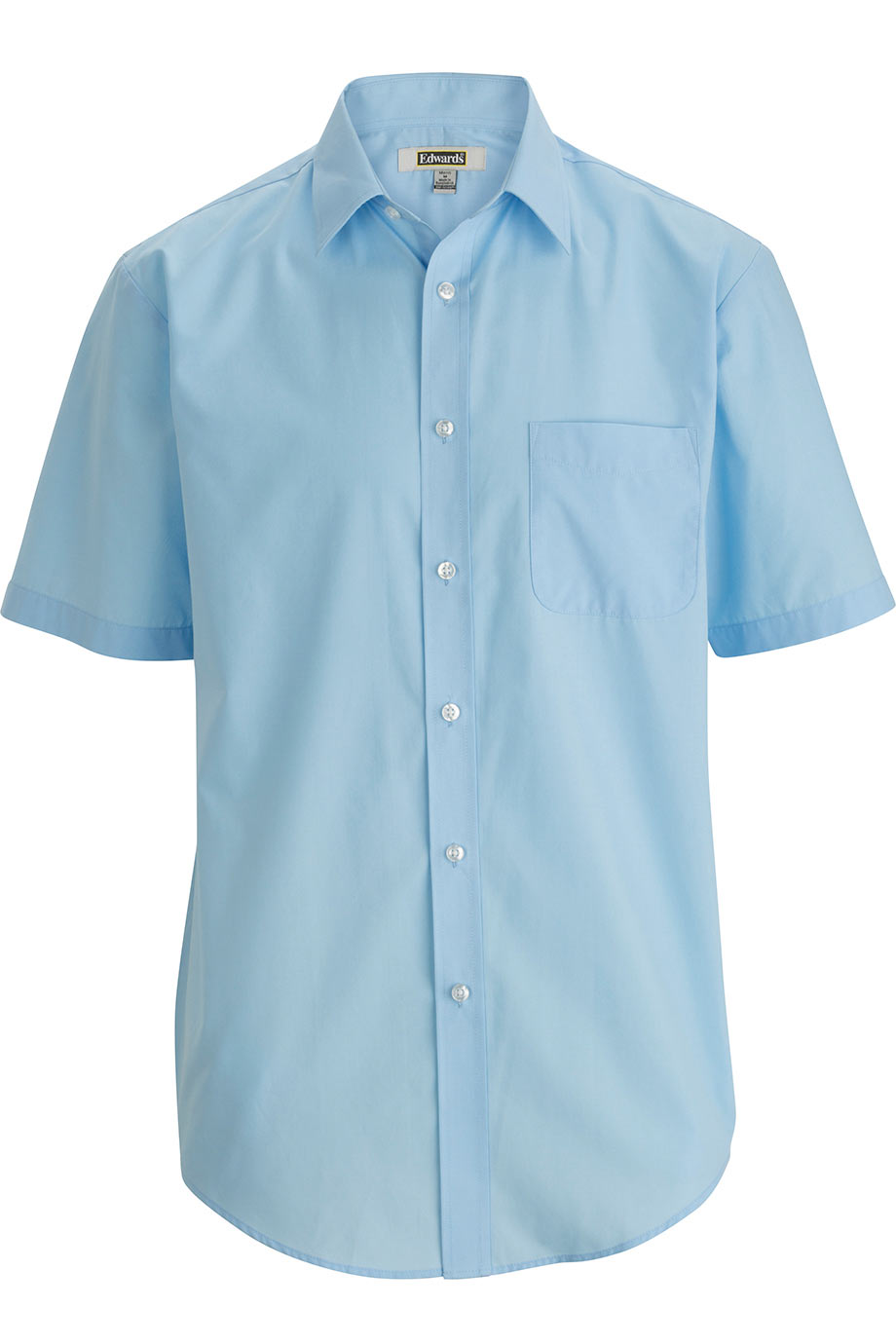 EDWARDS MENS ESSENTIAL BROADCLOTH SHIRT SHORT SLEEVE
