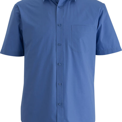 EDWARDS MENS ESSENTIAL BROADCLOTH SHIRT SHORT SLEEVE
