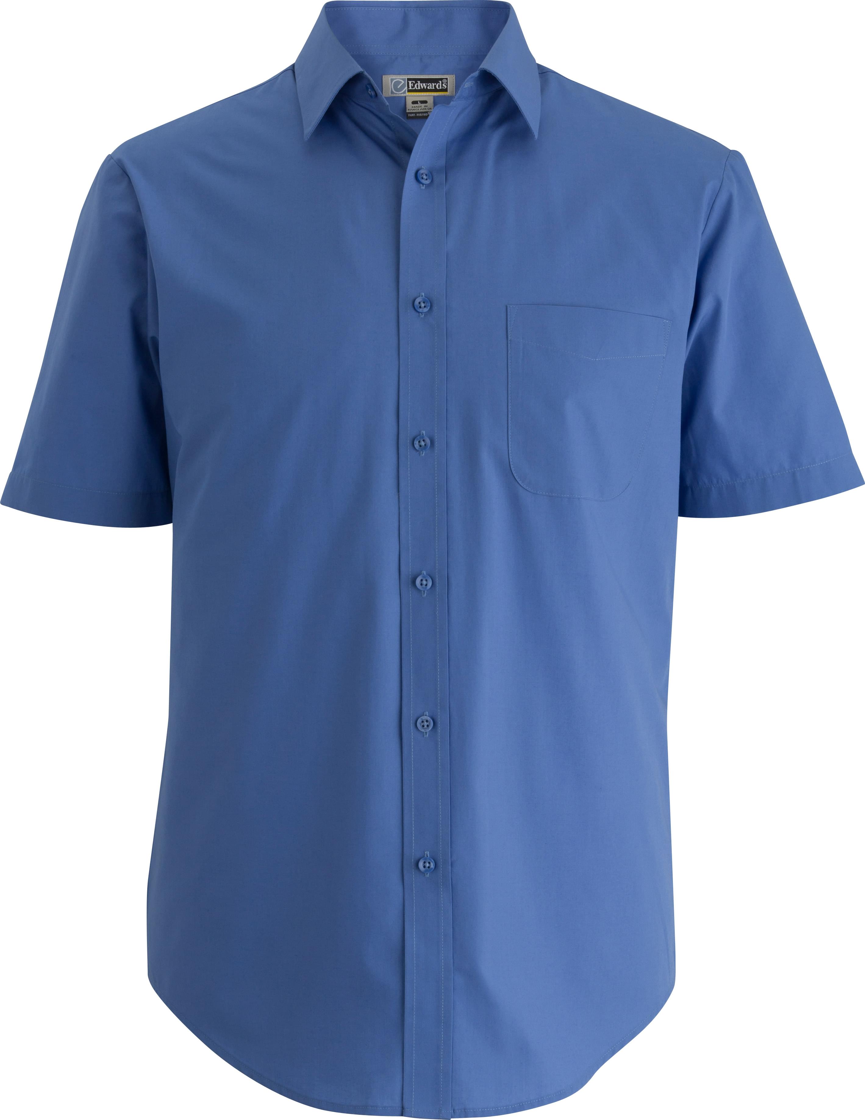 EDWARDS ESSENTIAL BROADCLOTH SHORT SLEEVE MENS SHIRT