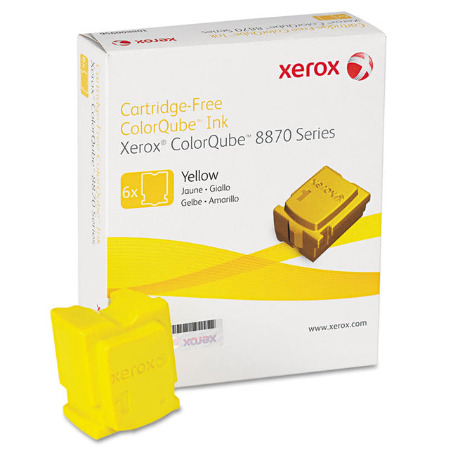 108r00952 Solid Ink Stick, 17,300 Page-Yield, Yellow, 6/box