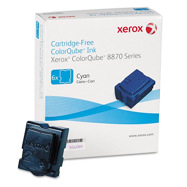 108r00950 Solid Ink Stick, 17,300 Page-Yield, Cyan, 6/box
