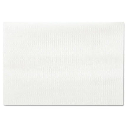Masslinn Shop Towels, 1-Ply, 12 x 17, Unscented, White, 100/Pack, 12 Packs/Carton