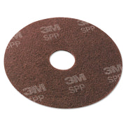 Surface Preparation Pad, 13" Diameter, Maroon, 10/carton