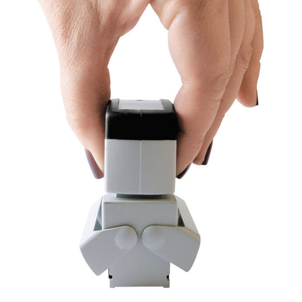 Pre-Inked Shutter Stamp, Red, REVISED, 1.63 x 0.5