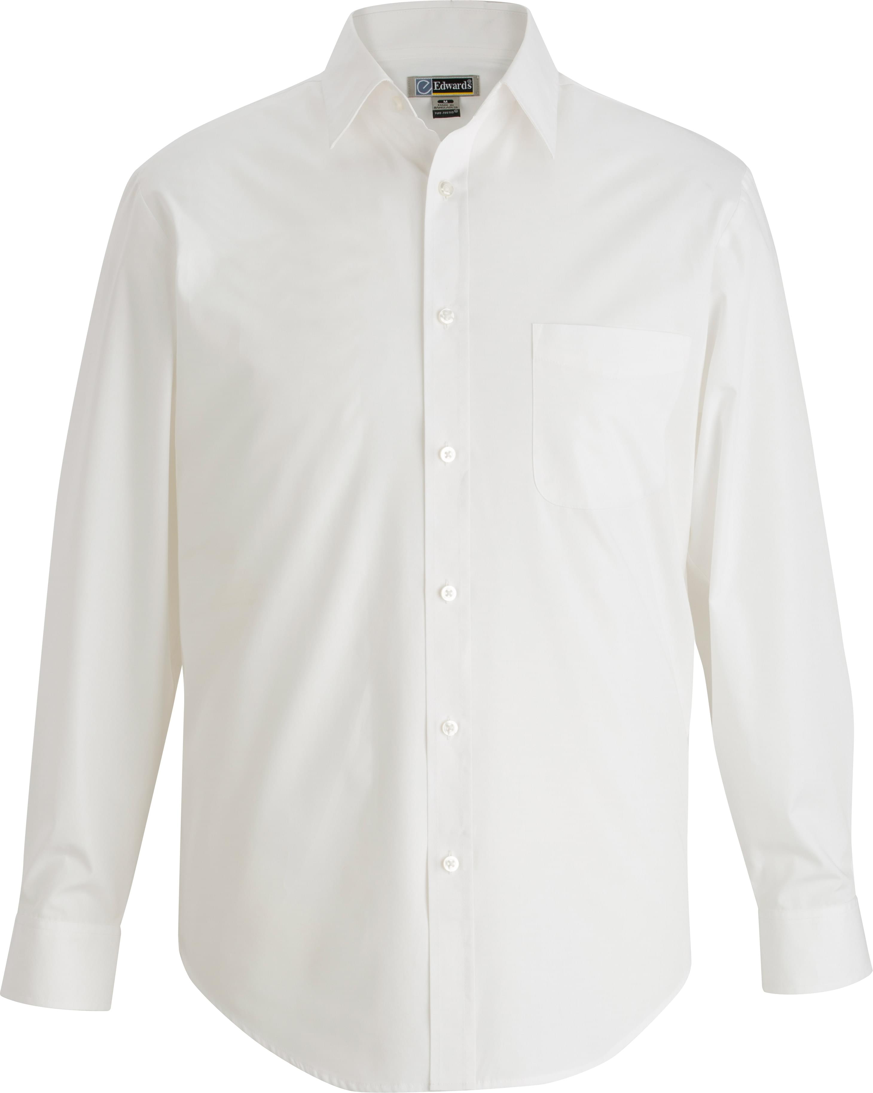 EDWARDS ESSENTIAL BROADCLOTH LONG SLEEVE MENS SHIRT