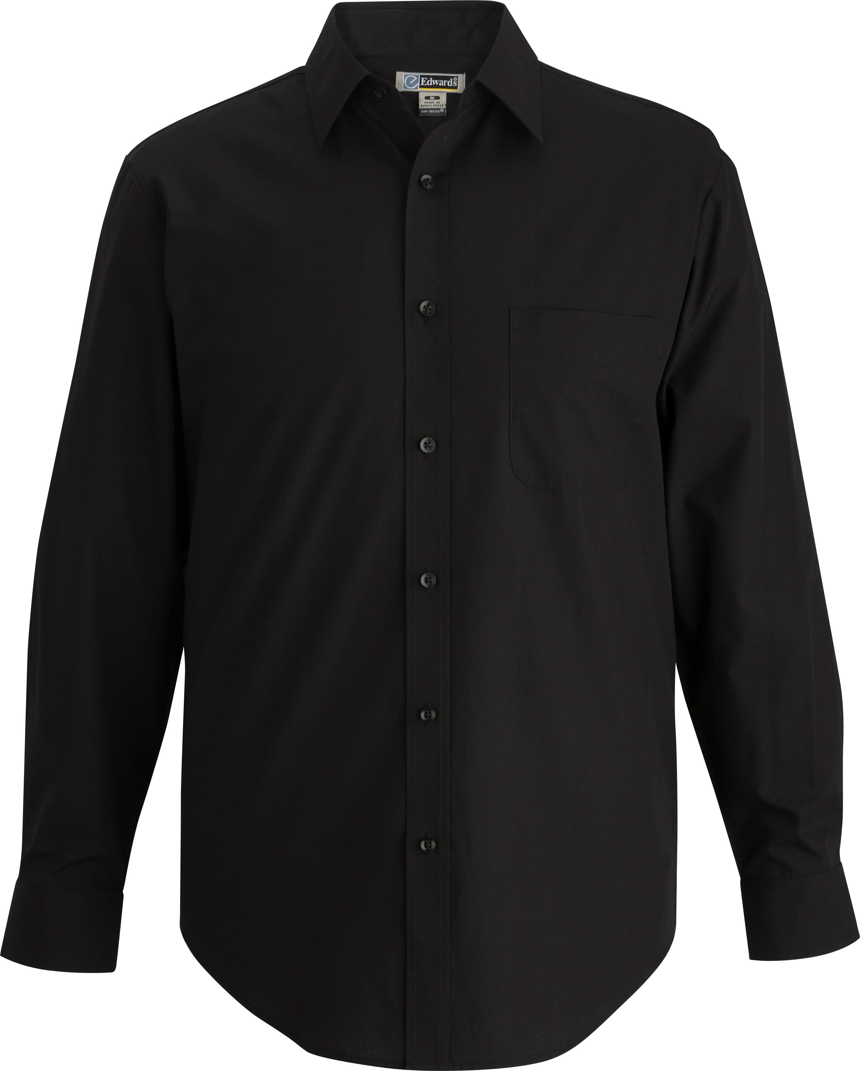 EDWARDS ESSENTIAL BROADCLOTH LONG SLEEVE MENS SHIRT