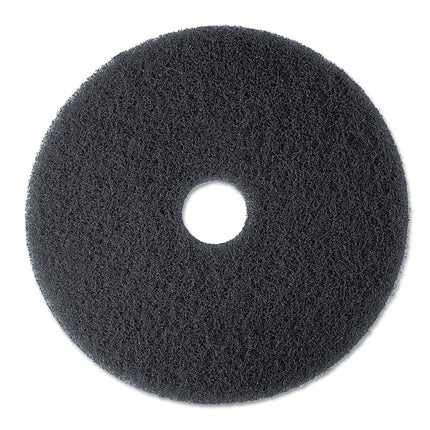 Low-Speed High Productivity Floor Pads 7300, 20" Diameter, Black, 5/carton