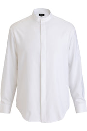EDWARDS FLEXBATISTE BANDED COLLAR LONG SLEEVE MENS SHIRT