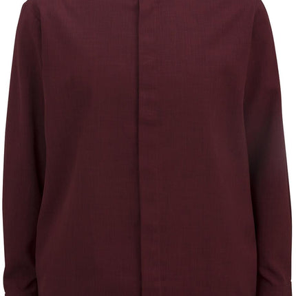 EDWARDS MENS BATISTE BANDED COLLAR SHIRT