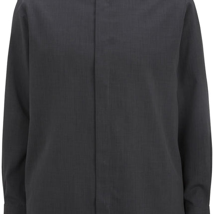 EDWARDS MENS BATISTE BANDED COLLAR SHIRT