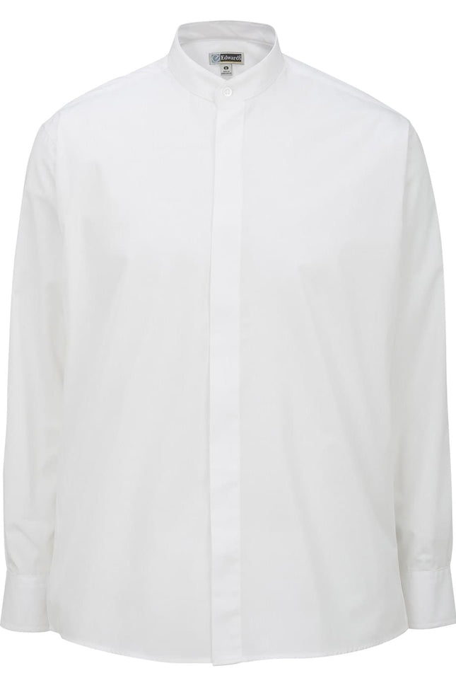 EDWARDS MENS BANDED COLLAR SHIRT