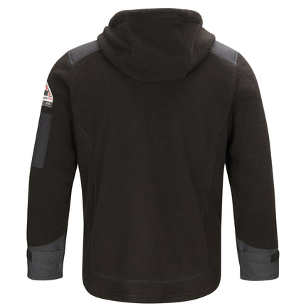 Bulwark® Men's Front Zip Modacrylic Blend Fleece Hoodie / SMH8BK