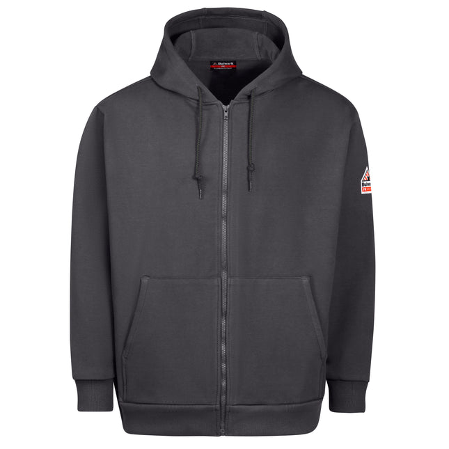 Bulwark® Men's Fleece FR Zip-Front Hooded Sweatshirt / SEH4CH