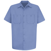 Red Kap® Men's Short Sleeve Wrinkle-Resistant Cotton Work Shirt / SC40LB