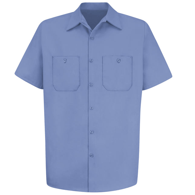 Red Kap® Men's Short Sleeve Wrinkle-Resistant Cotton Work Shirt / SC40LB