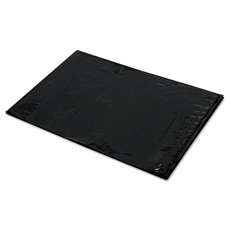 Low-Density Can Liners, 60 gal, 1.6 mil, 22" x 58", Black, Flat Pack, 100/Carton